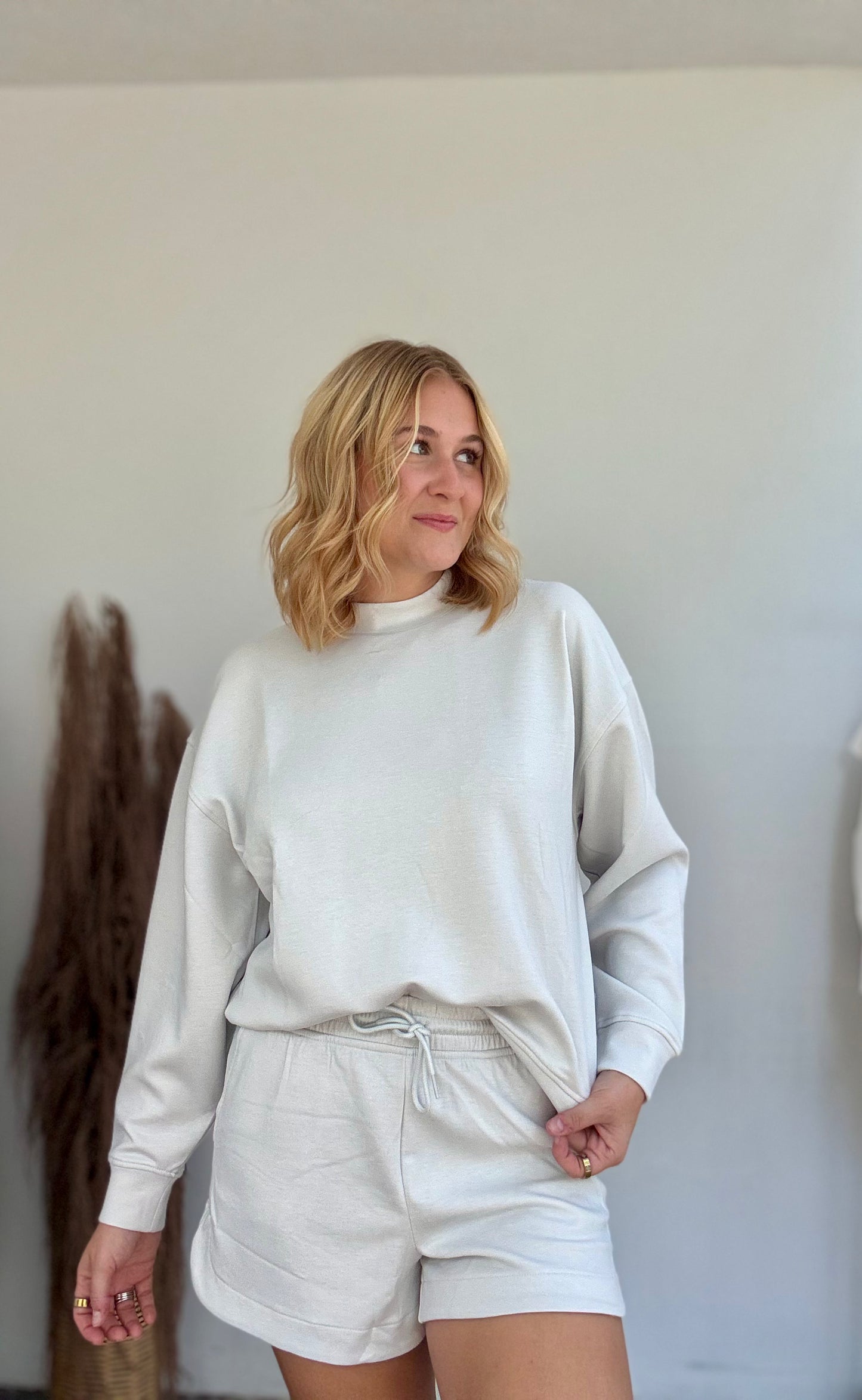 Kaitlyn Mock Neck Two-Piece Set