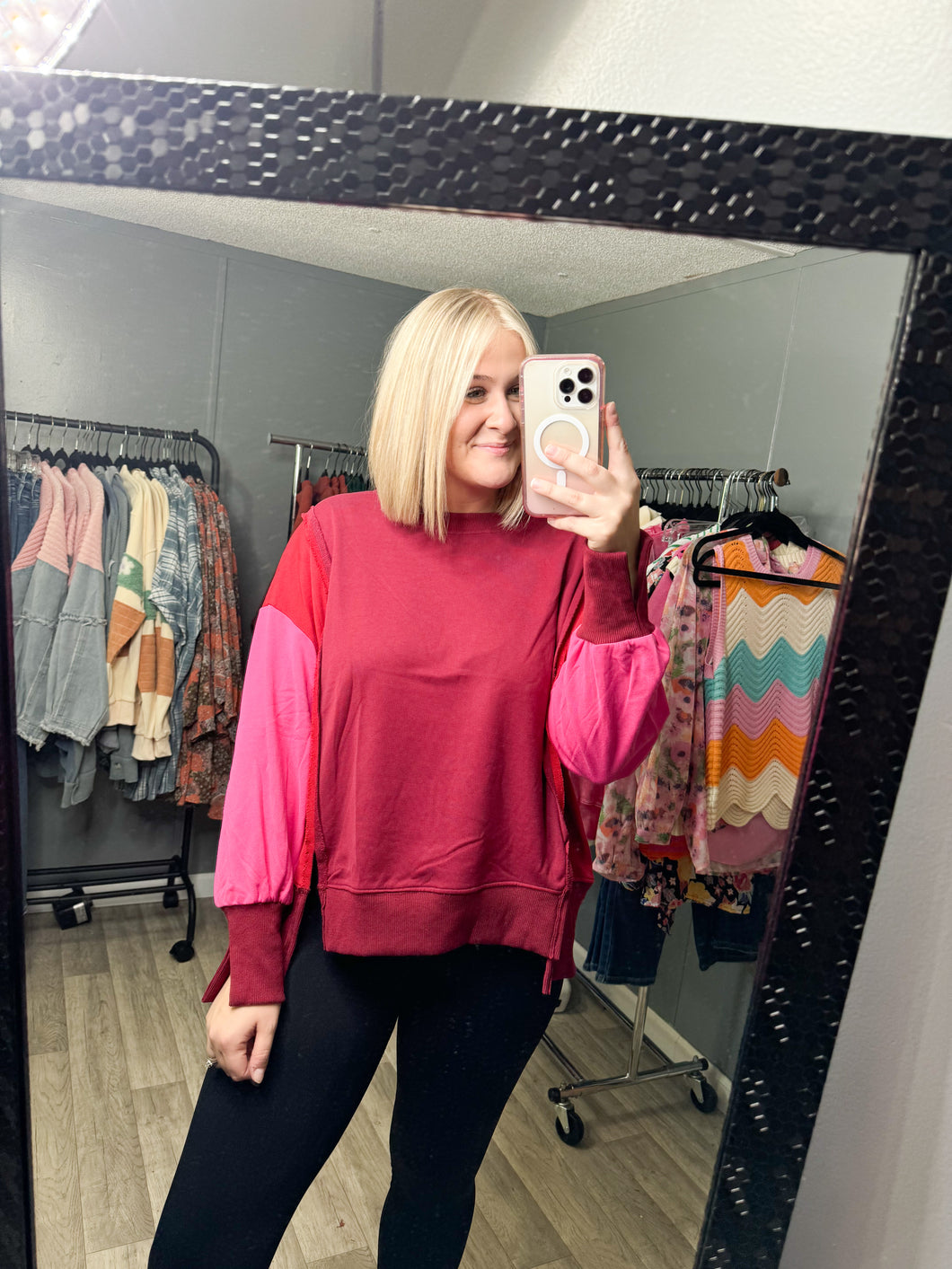 Raylee Colorblock Sweatshirt Top