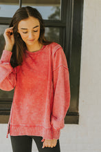 Caroline Mineral Washed French Terry Pullover