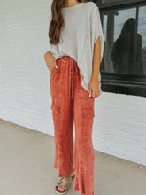 Olivia Washed Linen Cargo Pants