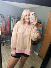 Carly Stripe Comfy Casual Oversized Top