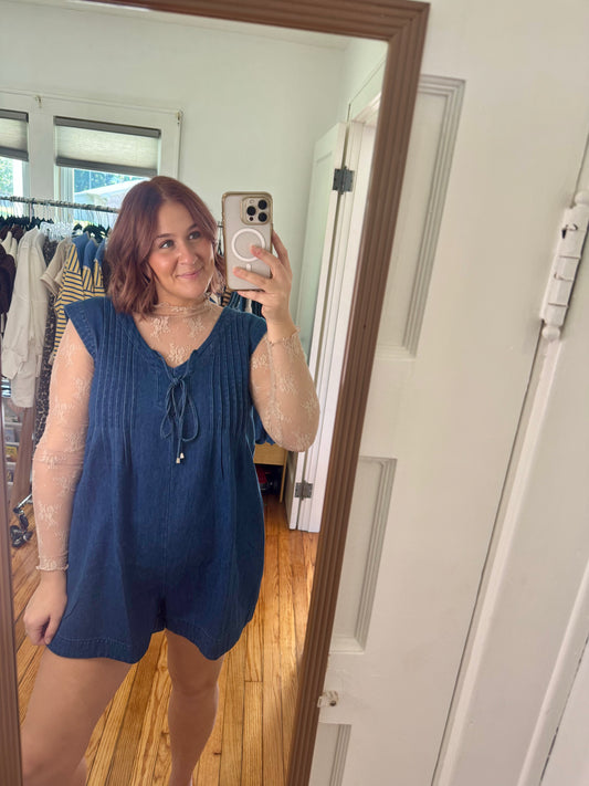 Denim Romper