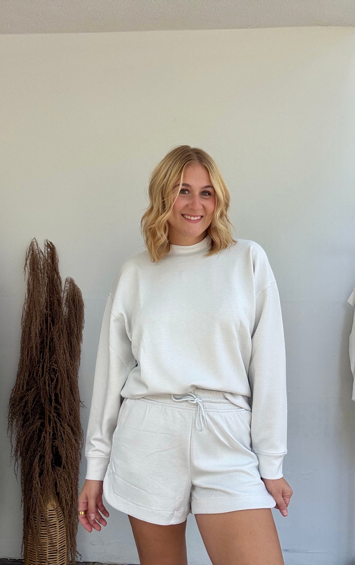 Kaitlyn Mock Neck Two-Piece Set