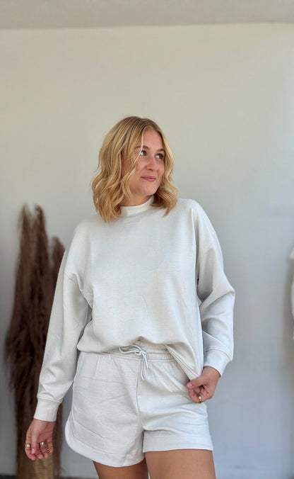 Kaitlyn Mock Neck Two-Piece Set